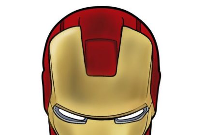 Iron man drawing easy