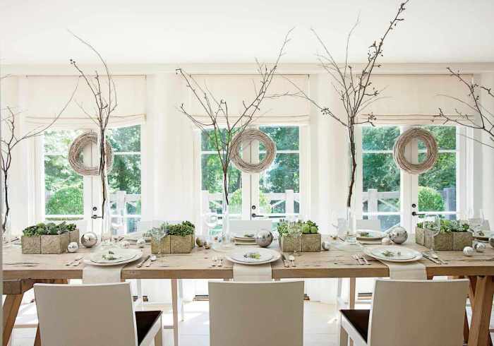 Dining room decor christmas