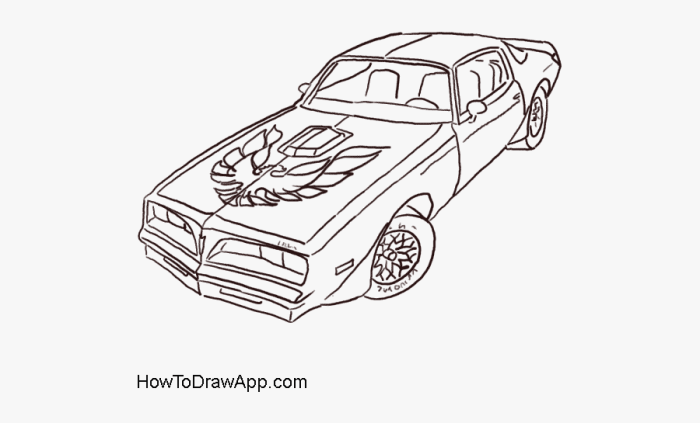 Trans am drawing easy