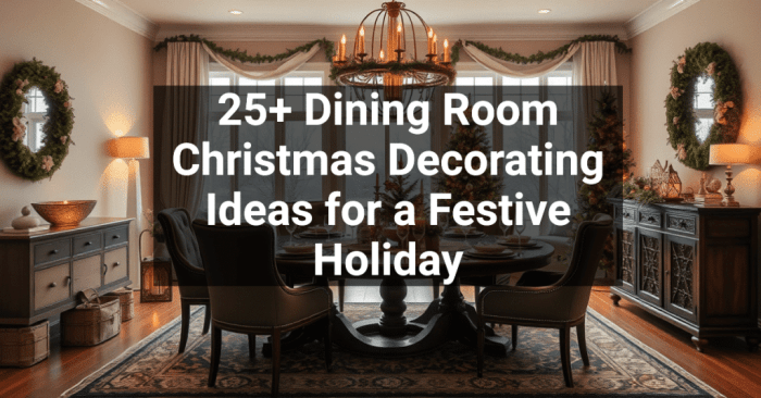 Dining table decor for christmas