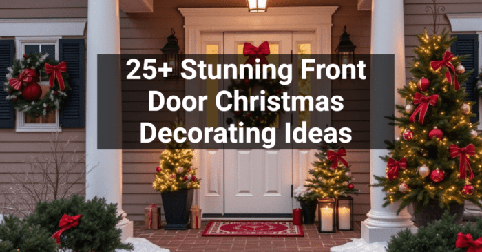 Christmas decor ideas for front door