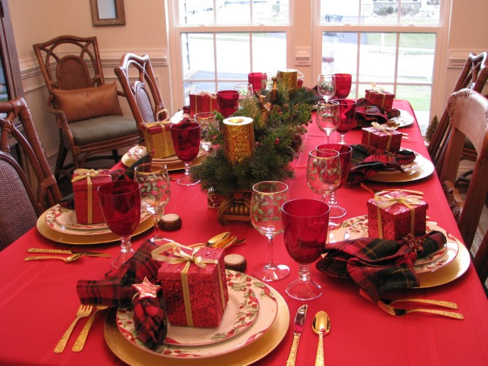 Christmas dinner decor ideas