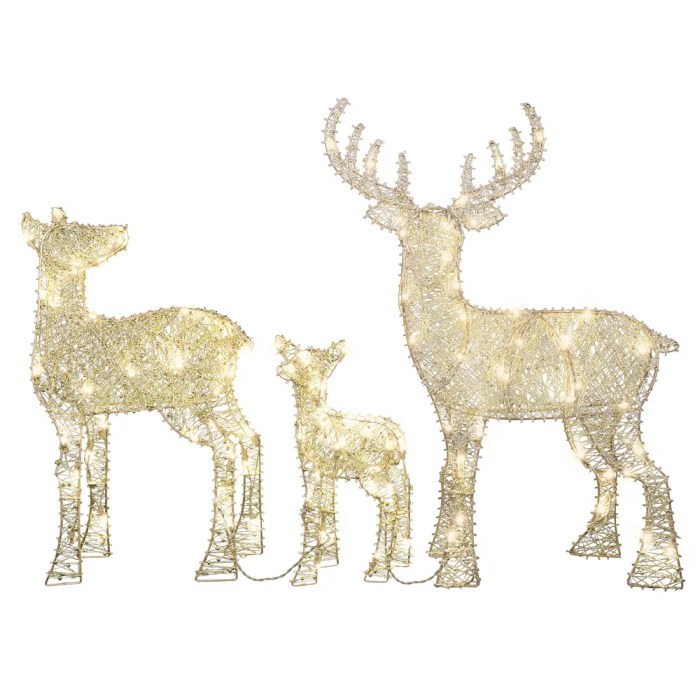 Black deer christmas decor