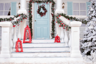 Front porch christmas decor ideas