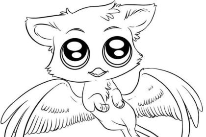 Kawaii animal coloring pages printable