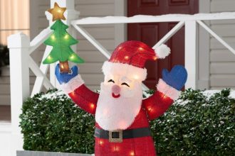 Santa claus outdoor christmas decor