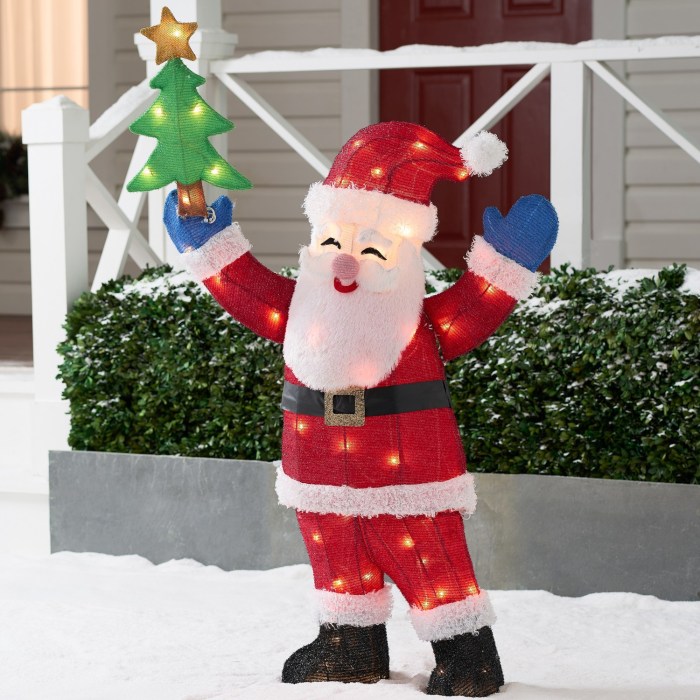 Santa claus outdoor christmas decor