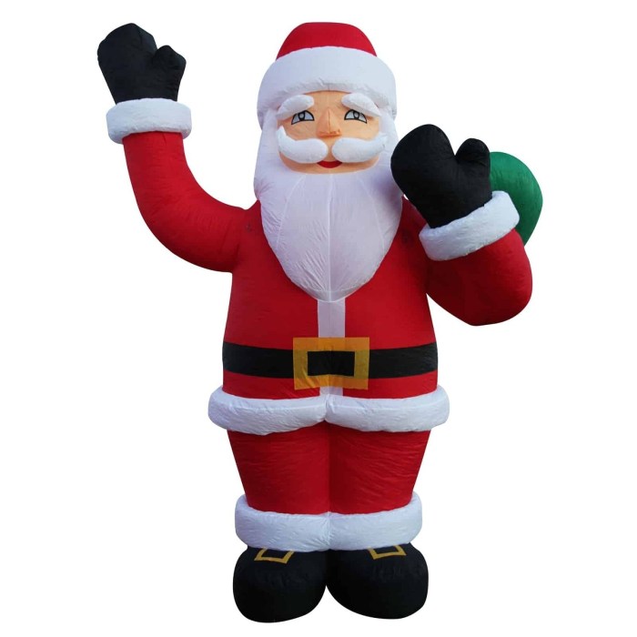 Santa claus outdoor christmas decor