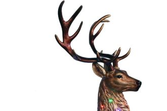 Black deer christmas decor