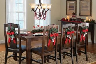 Christmas decor for chairs