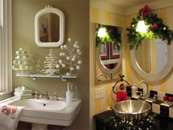 Christmas decor for the bathroom