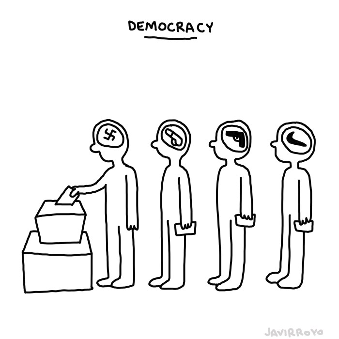 Parliamentary democracy easy drawing