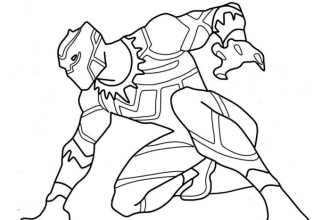 Black panther animal coloring pages