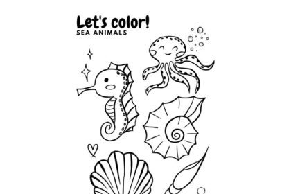 Free ocean animals coloring pages