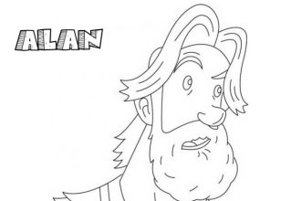 Coloring sheet of jumanji animals