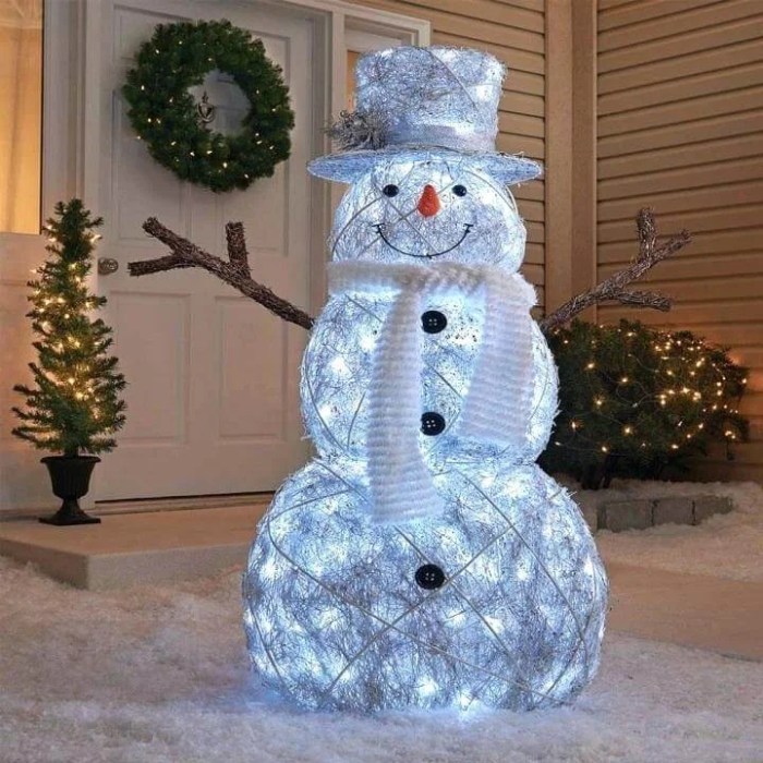 White christmas outdoor decor