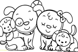 Coloring pages of animals famliy