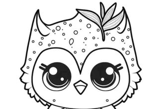 Cute animal coloring picture