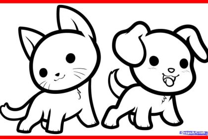 Coloring pages of animals with big eyes