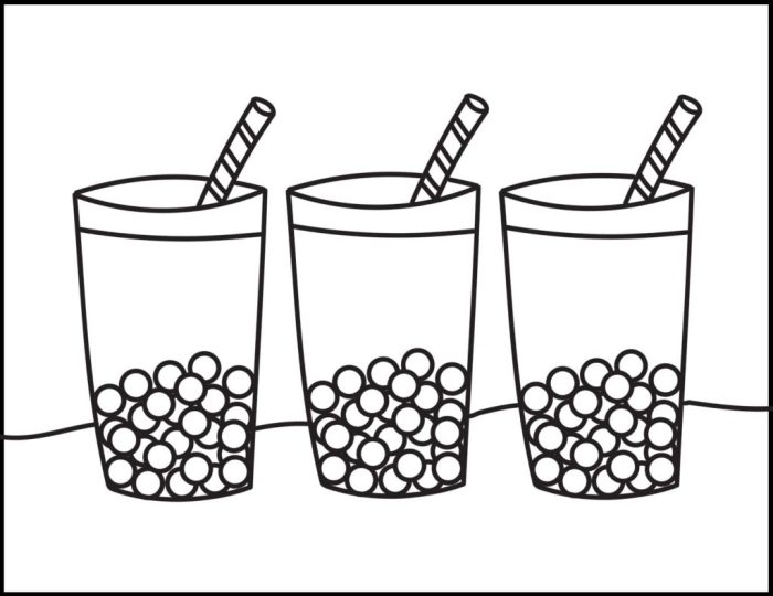 Animal boba coloring pages