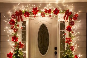 Diy christmas door decor