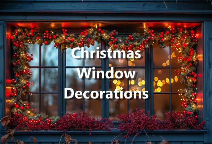 Christmas decor for windows