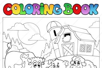 Farm animals coloring book lisa bonforte