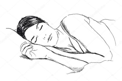 Sleeping blanket drawing easy