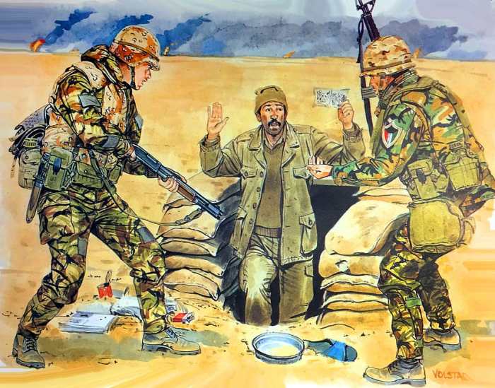 Gulf war drawing easy