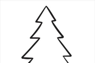 Christmas tree easy drawing