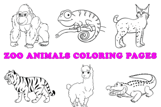 Coloring page animals easy