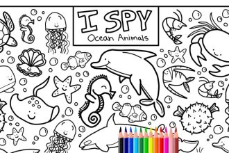 Sea animals coloring sheets