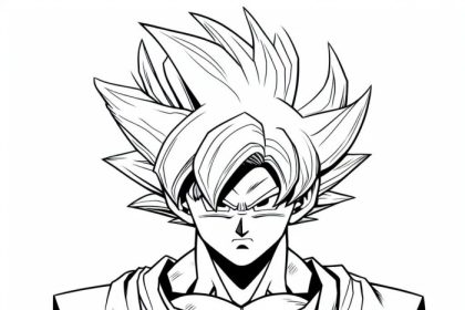 Anime goku coloring pages