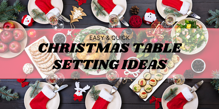 Dining table decor for christmas