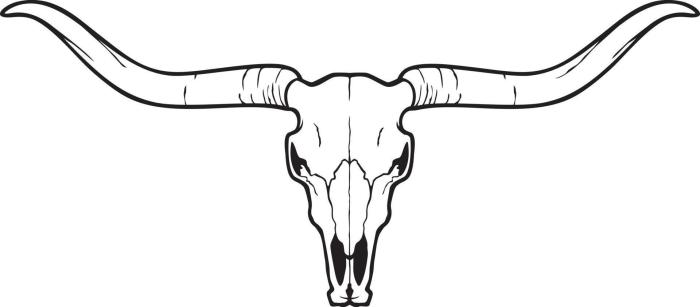 Easy texas longhorn logo drawing