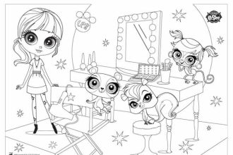 Coloring pages of littlest pet shop animals