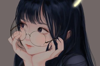 Coloring glasses in anime